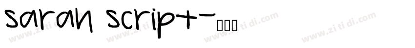 Sarah Script字体转换